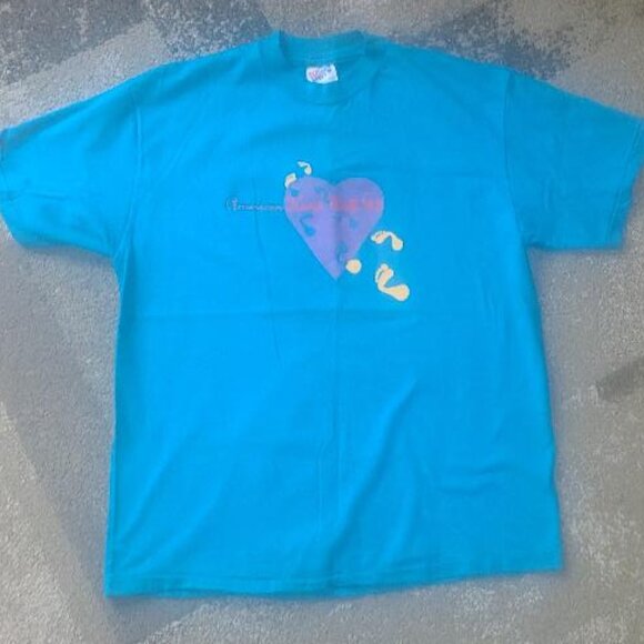 Hanes Beefy Other - American Heart Walk First Virginia Bank 1993 Vintage T Shirt Large